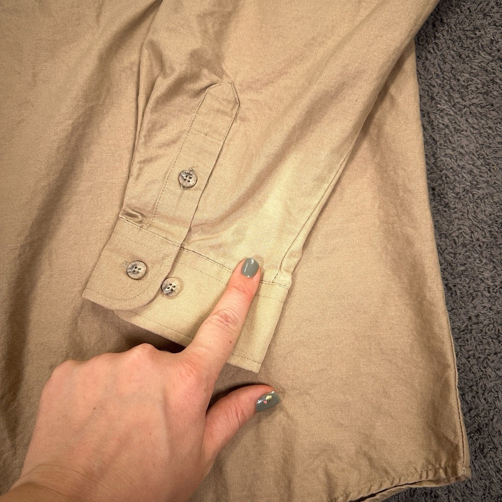 Vtg Roper Western Shirt Mens Extra Large Tan Horse Aztec‎ Rodeo Rancher Cowboy - Picture 7 of 15